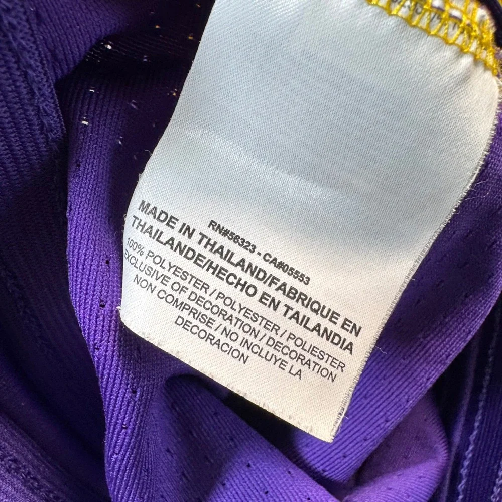 Nike Los Angeles Lakers NBA Dri-FIT Basketball Shorts Mens XL Purple Yellow